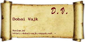 Dobai Vajk névjegykártya